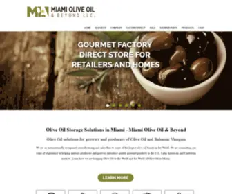 Miaoliveoil.com(Miami Olive Oil & Beyond) Screenshot