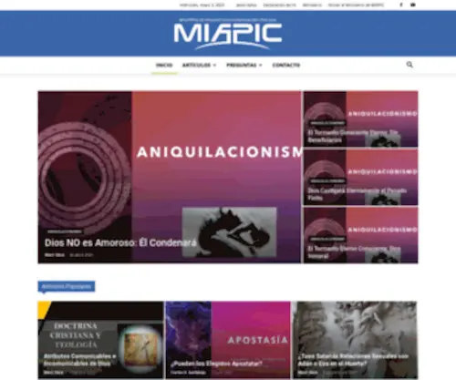 Miapic.org(Ministerio de Apologética e Investigación Cristiana) Screenshot