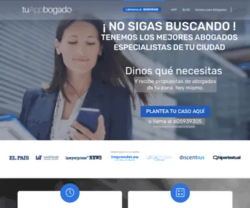 Miappbogado.com(Abogados Especialistas Cerca de Tu Casa) Screenshot