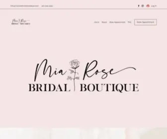 Miarosebridalboutique.com(Mia Rose Bridal Boutique) Screenshot