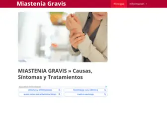 Miasteniagravis.net(MIASTENIA GRAVIS) Screenshot