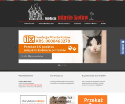 Miastokotow.pl(Fundacja Miasto Kotow) Screenshot