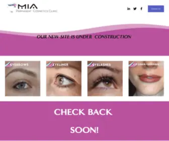 Miatattoos.com(Mia Permanent Cosmetics) Screenshot