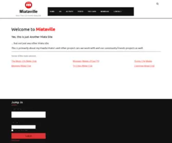 Miataville.com(More Than Just Another Miata Site) Screenshot