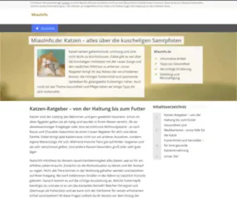 Miauinfo.de(▷ alles über Katzen) Screenshot