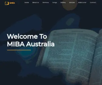 Miba.org.au(MIBA Australia) Screenshot