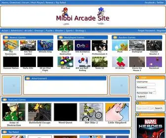 Mibbi.com(Mibbi Arcade Site) Screenshot
