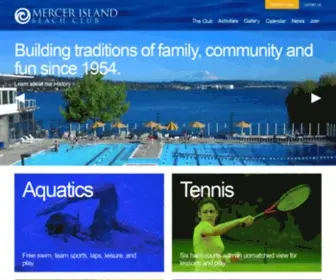 Mibeachclub.com(The Mercer Island Beach Club) Screenshot