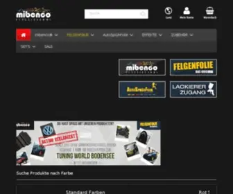 Mibencoshop.com(Der offizielle mibenco Onlineshop) Screenshot