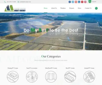 Mibetsolar.com(Solar Mounting System) Screenshot