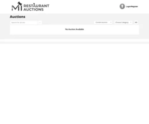 Mibidrla.com(MI Restaurant Auctions) Screenshot