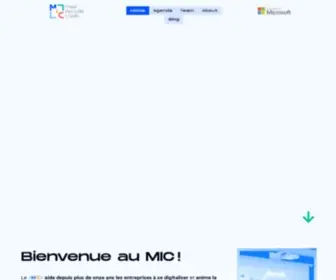 Mic-Belgique.be(Home and MIC activities) Screenshot