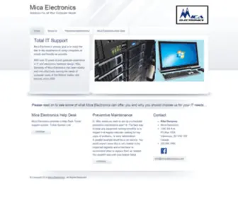 Mica-Electronics.com(Solutions For All Your Computer Needs) Screenshot