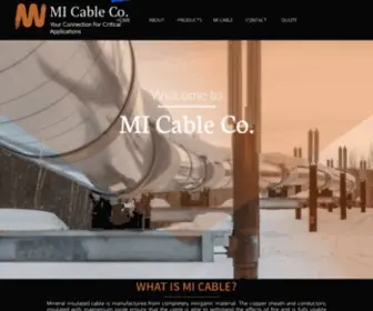 Micable.com(MI Cable Company) Screenshot