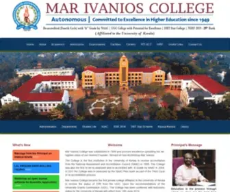 Mic.ac.in(Mar Ivanios College) Screenshot