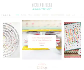 Micaelaferrero.com(Cardmaking y Art journal) Screenshot