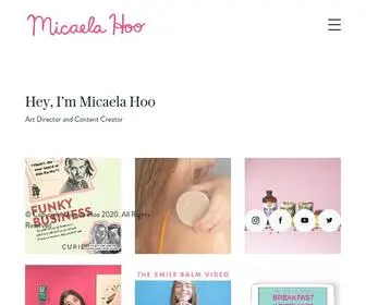 Micaelahoo.me(Micaela Hoo) Screenshot