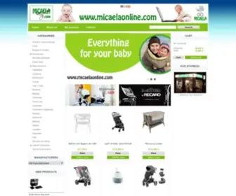 Micaelaonline.com(Tienda de articulos para bebes) Screenshot