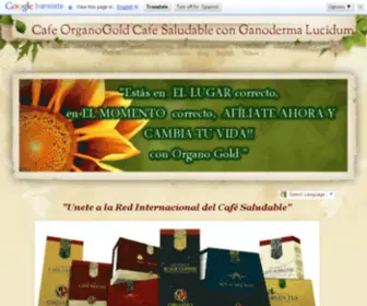 Micafeganoderma.com(Cafe OrganoGold Cafe Saludable con Ganoderma Lucidum ) Screenshot