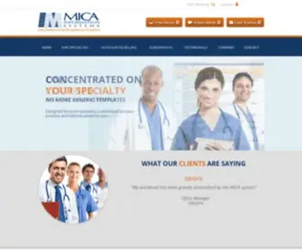 Micamedical.com(Medical Software in Winston Salem) Screenshot