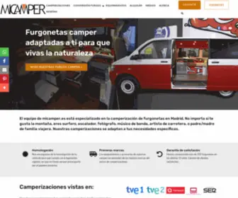 Micamper.es(Adaptamos y transformamos vehículos y furgonetas en camper para que se adapten tu estilo de vida) Screenshot