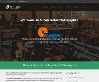 Mican.co.za(Industrial Tools & Supplies South Africa) Screenshot