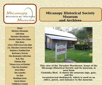 Micanopyhistoricalsociety.com(Micanopy Historical Society) Screenshot