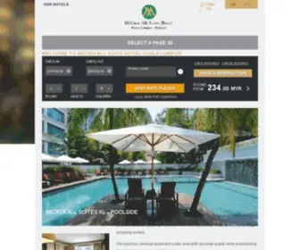 Micasahotel.com(Hotel in KLCC Kuala Lumpur) Screenshot