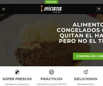 Micasauio.com(Micasa® Foods) Screenshot