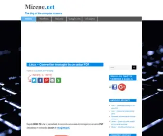 Micene.net(The Blog of the Computer Science) Screenshot