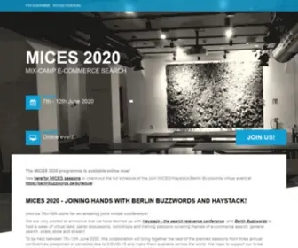 Mices.co(MICESMix-camp E-Commerce Search) Screenshot