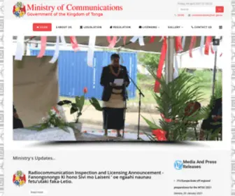 Mic.gov.to(Ministry of Information & Communications) Screenshot