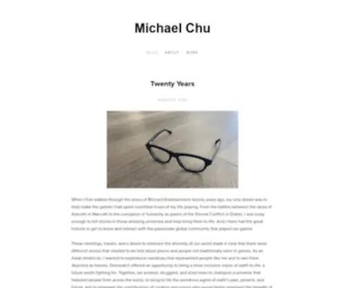 Michael-Chu.com(Michael Chu) Screenshot