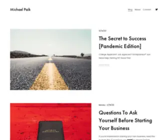 Michael-Paik.com(Michael Paik) Screenshot