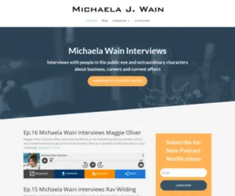 Michaela-Wain.co.uk(Michaela Joanne Wain) Screenshot