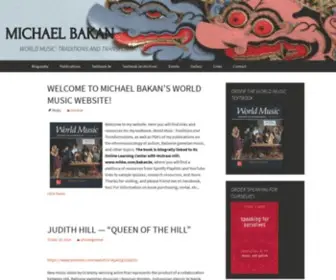 Michaelbakan.com(World Music) Screenshot