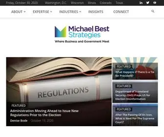 Michaelbeststrategies.com(Michael Best Strategies) Screenshot