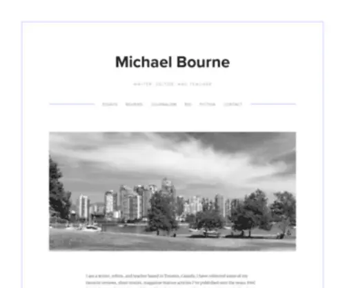 Michaelbournewriter.com(Michael Bourne) Screenshot