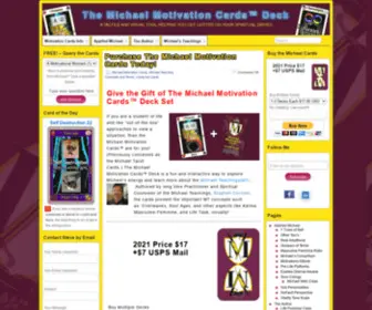 Michaelcards.com(A Tactile and Visual Tool Helping You Get Gotten on your Spiritual Drives) Screenshot