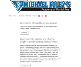 Michaelfoley.ca(Michael Foley's Academy of Martial Arts) Screenshot