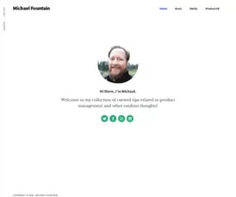 Michaelfountain.com(Product management career coach) Screenshot
