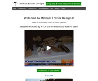 Michaelfrazierdesigns.com(Redwood Outdoor Folding Tables) Screenshot