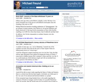 Michaelfreund.org(Michael Freund) Screenshot