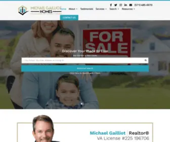 Michaelgailliothomes.com(Real Estate Agent in Alexandria VA) Screenshot