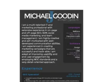 Michaelgoodin.com(App "michaelgoodin") Screenshot