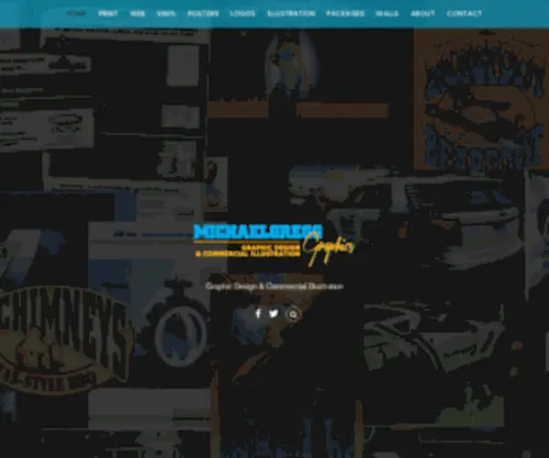 Michaelgregggraphics.com(Graphic Design & Commercial Illustration) Screenshot