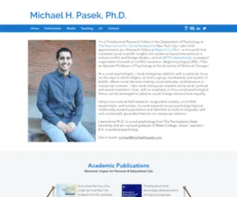 Michaelhpasek.com(Michael H) Screenshot