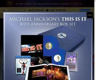 Michaeljackson.com(Michael Jackson Official Site) Screenshot