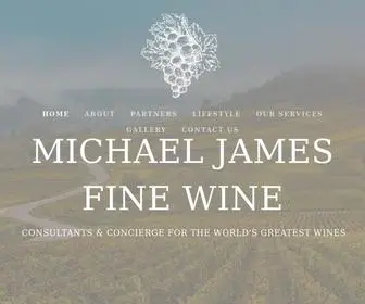 Michaeljamesfinewine.com(Michael James Fine Wine) Screenshot