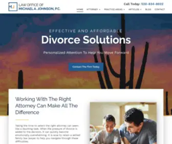 Michaeljohnsonesq.com(Tucson Family Law Lawyer) Screenshot